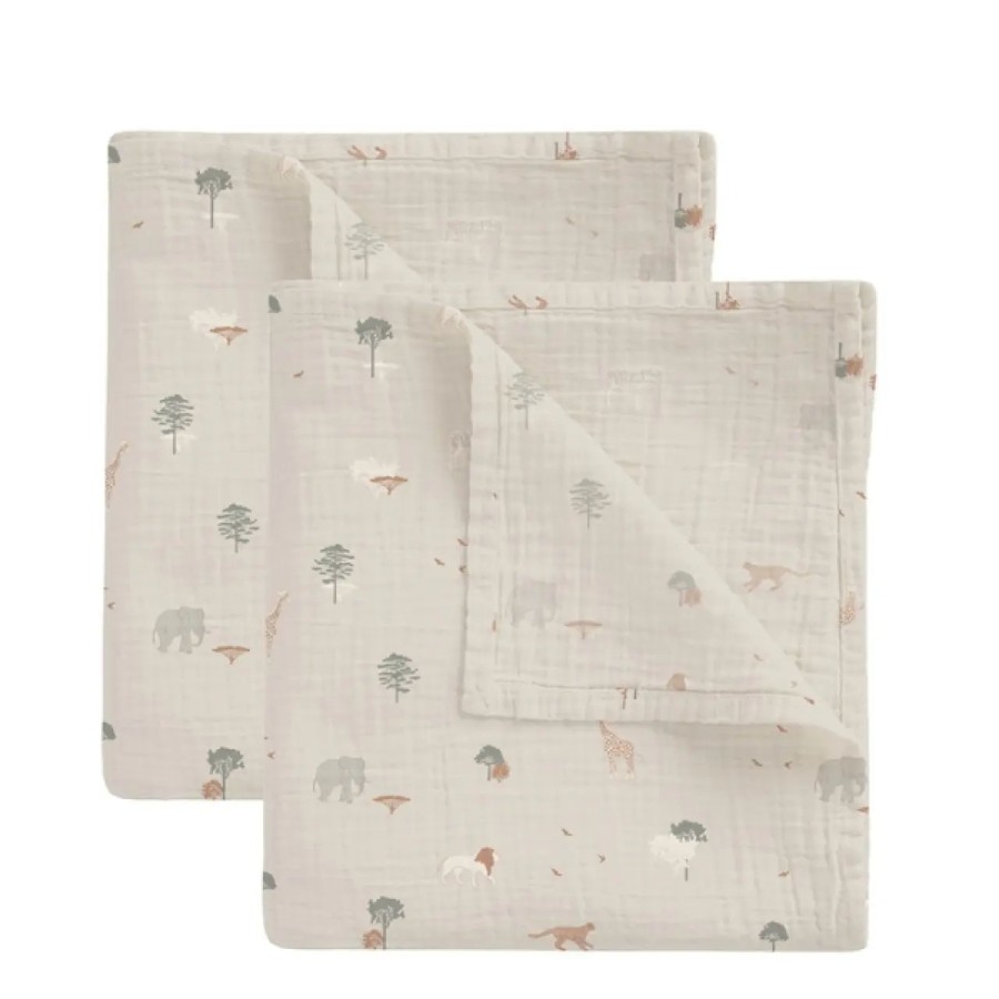 Bimbidreams Σετ 2 Πάνες Αγκαλιάς Bamboo Nairobi 60x60εκ.