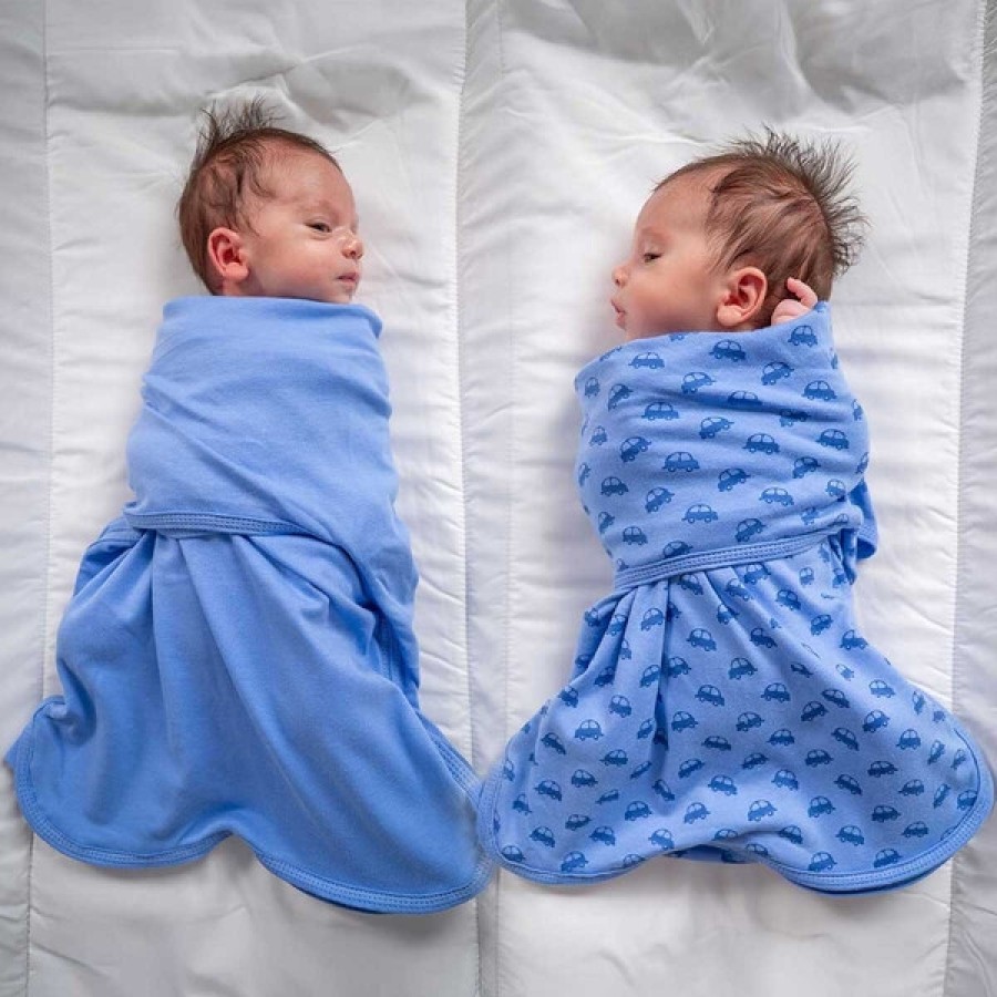BabyBliss Υπνόσακος/Κουβέρτα Φασκιώματος BlissSnug Blue Cars / Blue Σετ 2τμχ.
