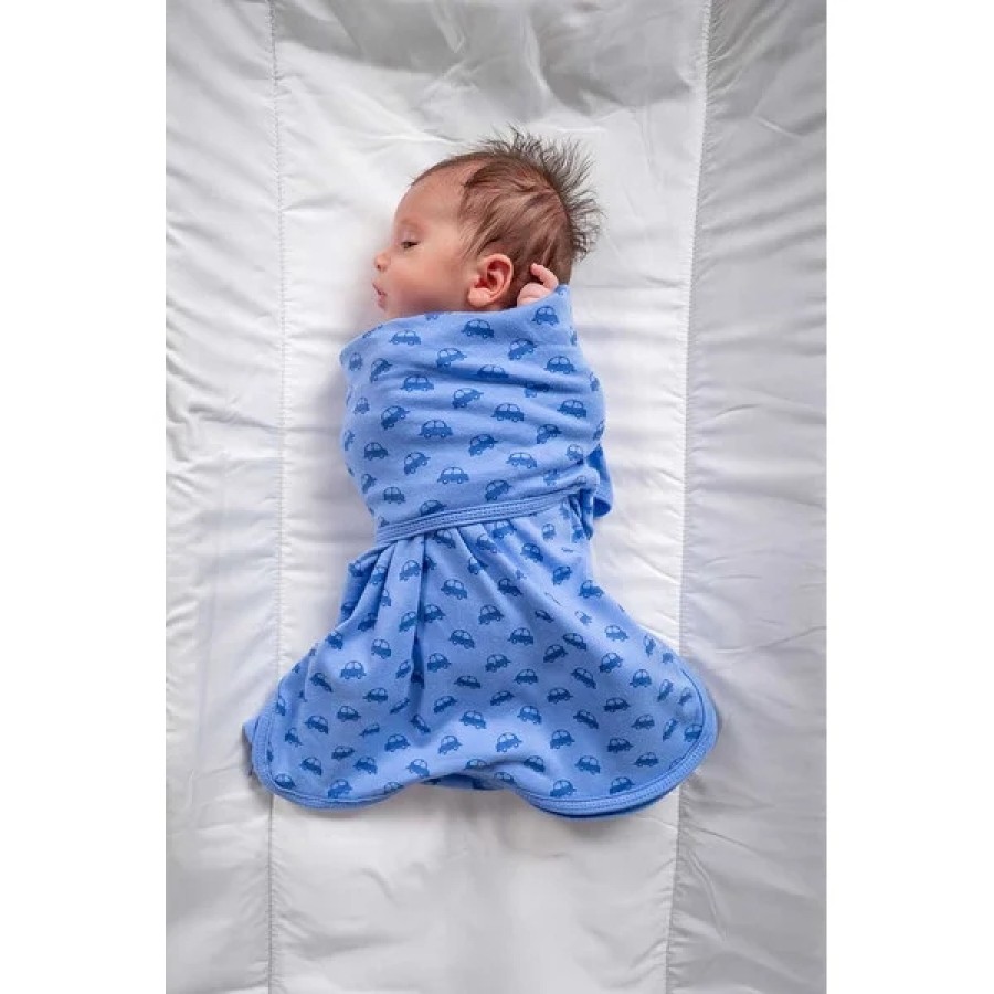 BabyBliss Υπνόσακος/Κουβέρτα Φασκιώματος BlissSnug Blue Cars / Blue Σετ 2τμχ.