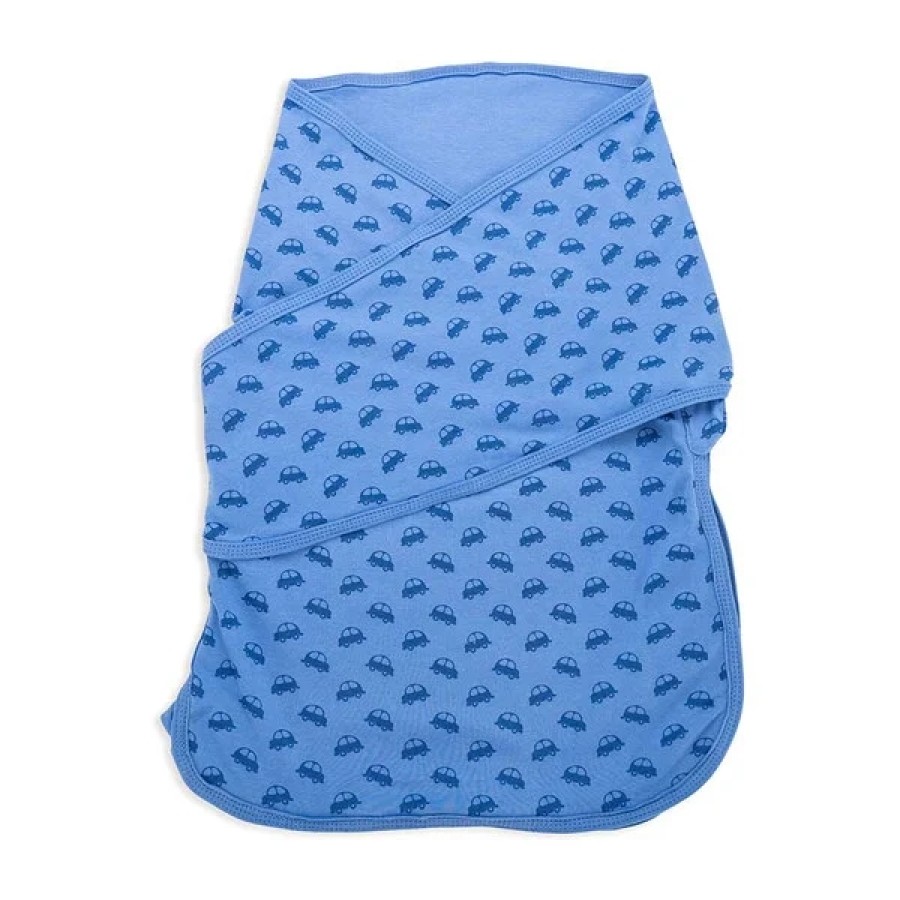 BabyBliss Υπνόσακος/Κουβέρτα Φασκιώματος BlissSnug Blue Cars / Blue Σετ 2τμχ.