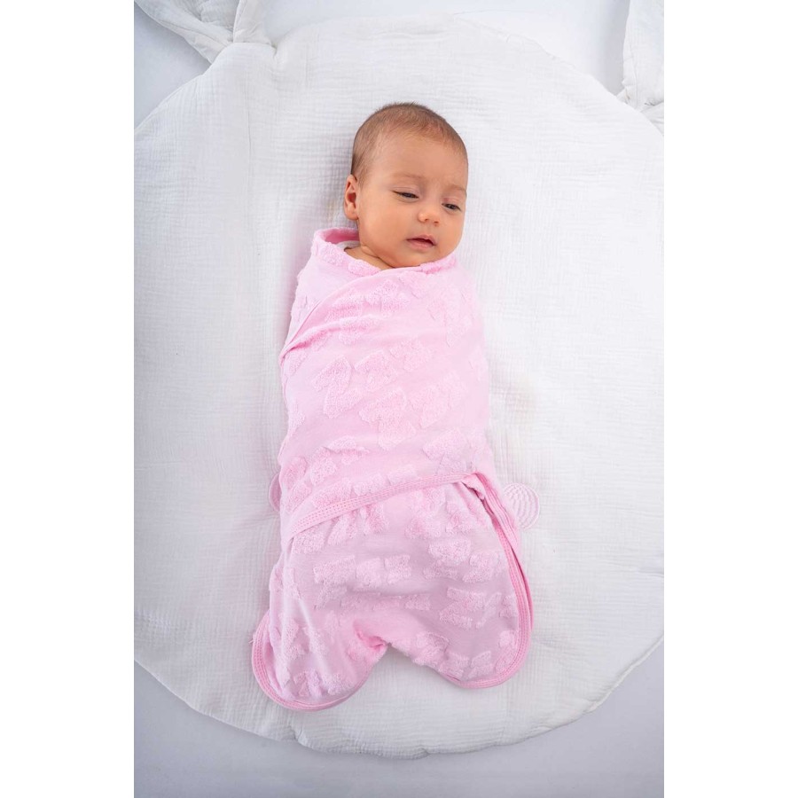 BabyBliss Υπνόσακος/Κουβέρτα Φασκιώματος BlissSnug Ροζ / Γκρι Σετ 2τμχ.