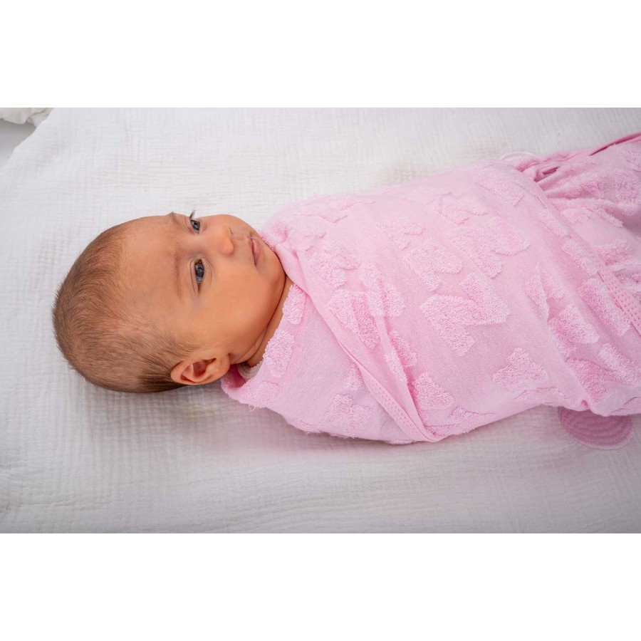BabyBliss Υπνόσακος/Κουβέρτα Φασκιώματος BlissSnug Ροζ / Γκρι Σετ 2τμχ.