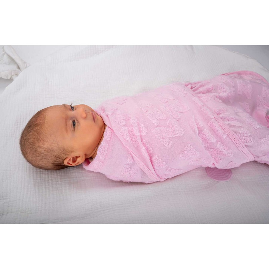 BabyBliss Υπνόσακος/Κουβέρτα Φασκιώματος BlissSnug Ροζ / Γκρι Σετ 2τμχ.