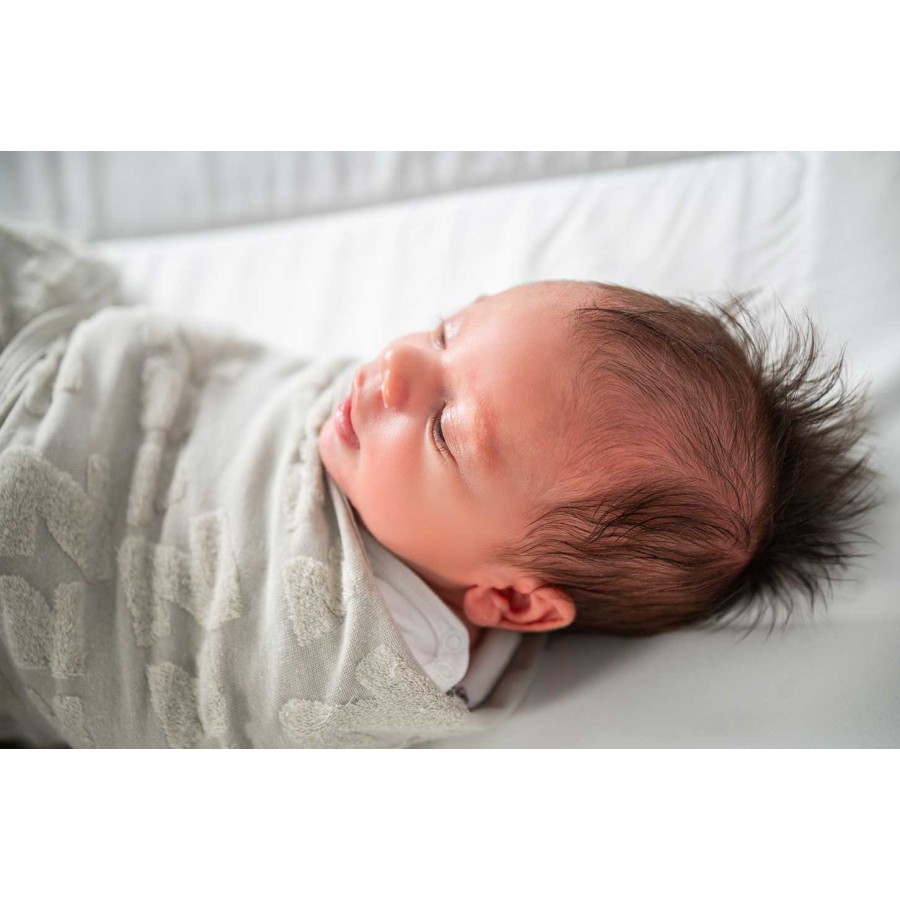 BabyBliss Υπνόσακος/Κουβέρτα Φασκιώματος BlissSnug Σιέλ / Γκρι Σετ 2τμχ.