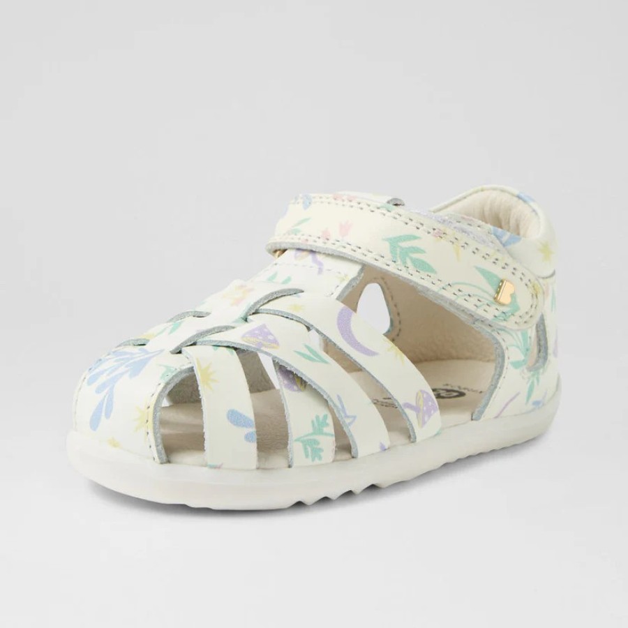 Παιδικό Πέδιλο Bobux iWalk Tropicana II Quickdry White Floral