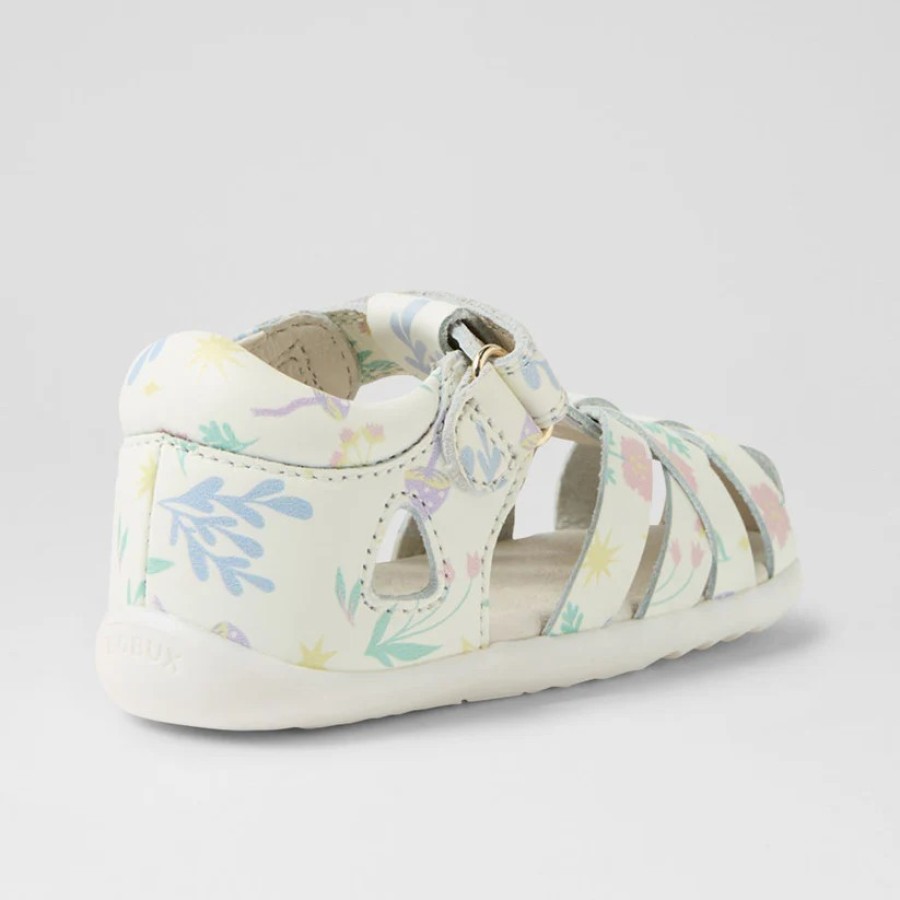 Παιδικό Πέδιλο Bobux iWalk Tropicana II Quickdry White Floral
