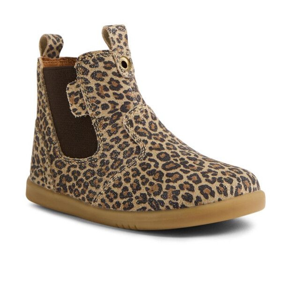 Bobux Παιδικά Δερμάτινα Μποτάκια Step Up Jodphur Boot Leopard Shimmer