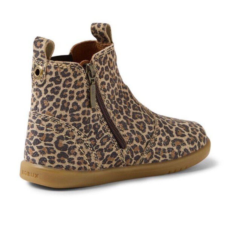 Bobux Παιδικά Δερμάτινα Μποτάκια Step Up Jodphur Boot Leopard Shimmer