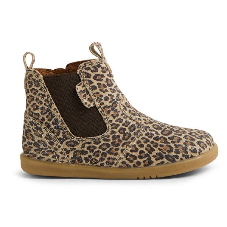 Bobux Παιδικά Δερμάτινα Μποτάκια Step Up Jodphur Boot Leopard Shimmer