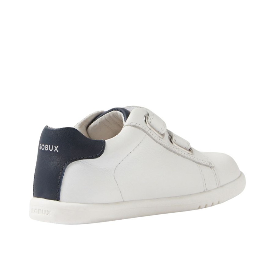 Παιδικά Δερμάτινα Sneakers Bobux iWalk Maverick White-Navy