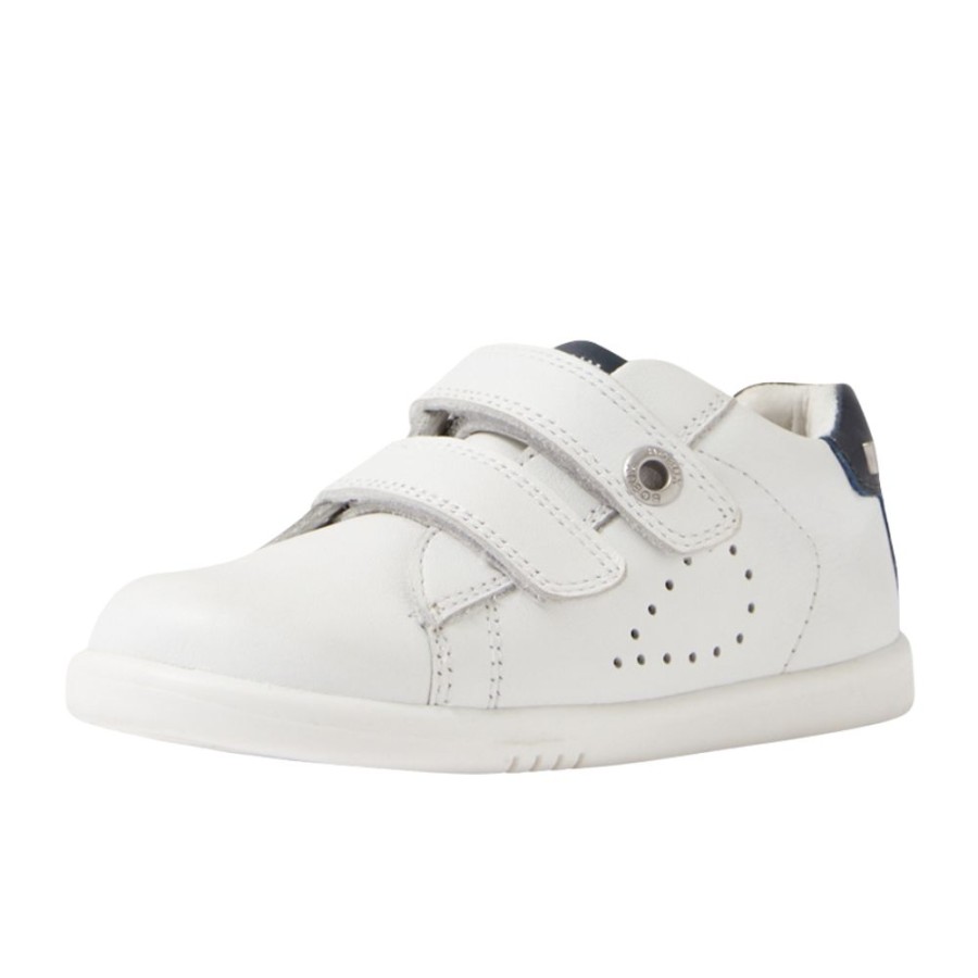 Παιδικά Δερμάτινα Sneakers Bobux iWalk Maverick White-Navy