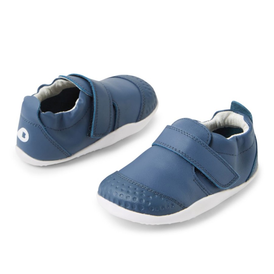 Bobux Δερμάτινο Ανατομικό Βρεφικό Παπούτσι Xplorer Go Vintage Indigo