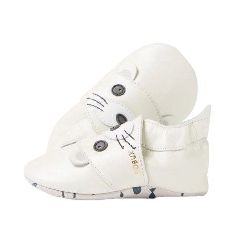 Bobux Ανατομικά Βρεφικά Παπούτσια Soft Sole White Pearlised