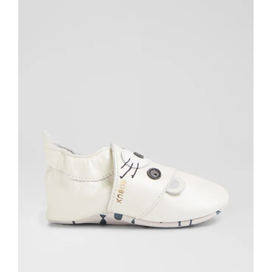 Bobux Ανατομικά Βρεφικά Παπούτσια Soft Sole White Pearlised