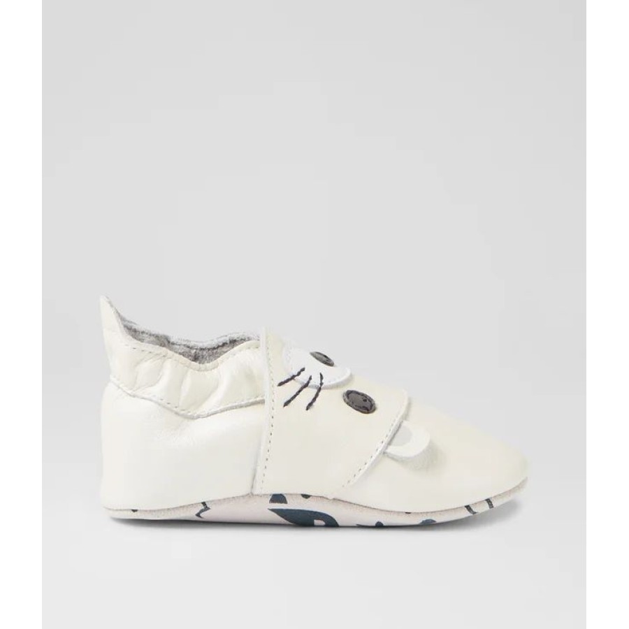 Bobux Ανατομικά Βρεφικά Παπούτσια Soft Sole White Pearlised