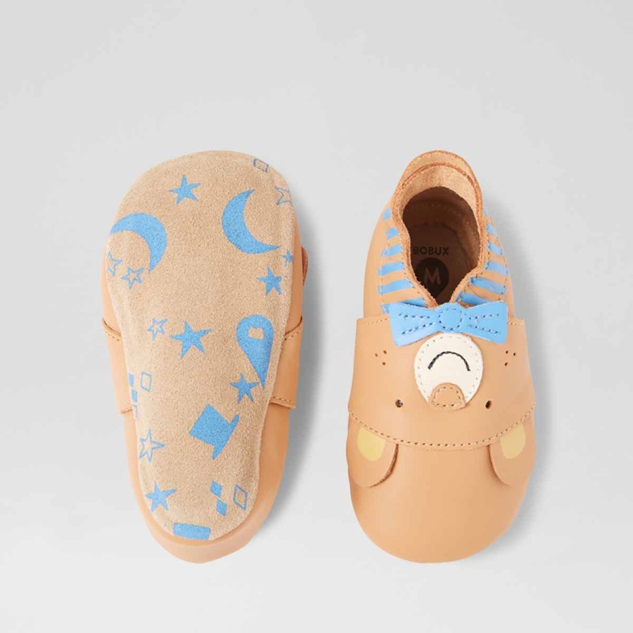 Bobux Ανατομικά Βρεφικά Παπούτσια Soft Sole Smart Bear Biscuit