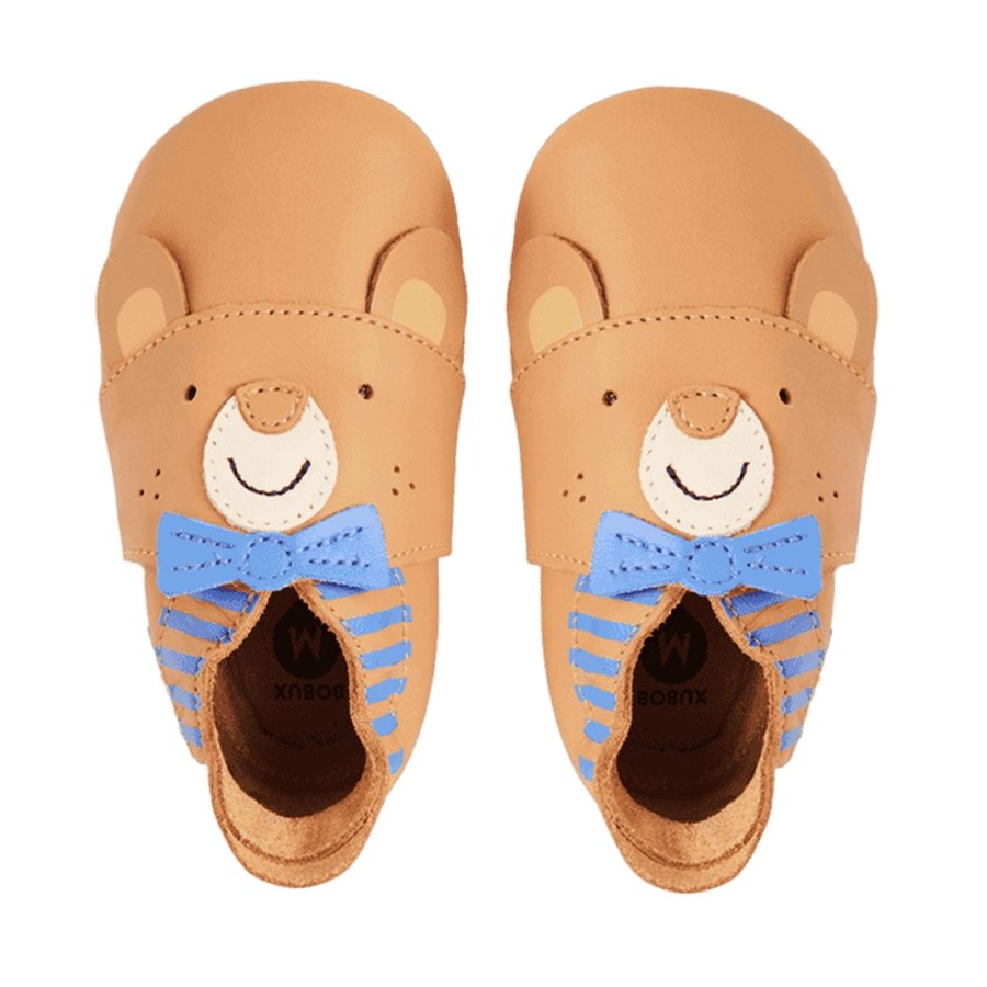 Bobux Ανατομικά Βρεφικά Παπούτσια Soft Sole Smart Bear Biscuit