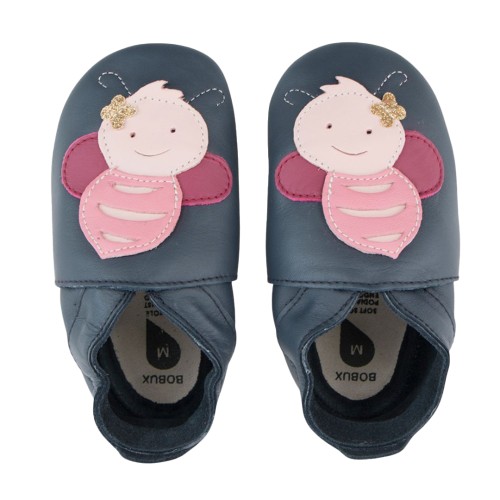 Bobux Ανατομικά Βρεφικά Παπούτσια Soft Sole Murphy Binjau Blue + Navy