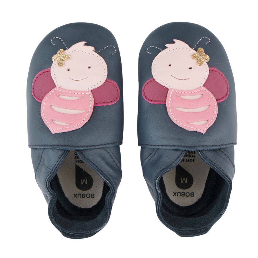 Bobux Ανατομικά Βρεφικά Παπούτσια Soft Sole Murphy Binjau Blue + Navy