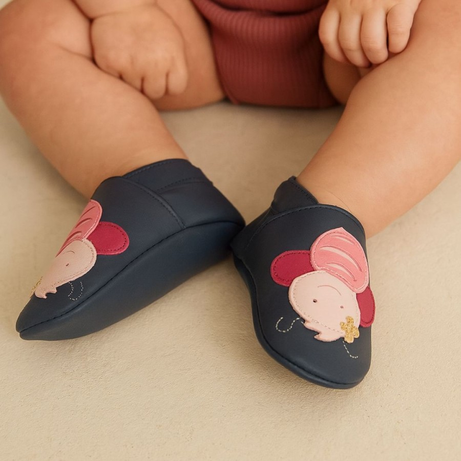 Bobux Ανατομικά Βρεφικά Παπούτσια Soft Sole Murphy Binjau Blue + Navy