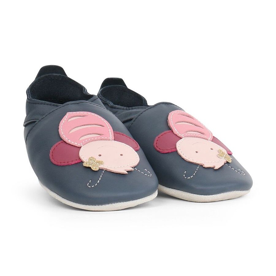 Bobux Ανατομικά Βρεφικά Παπούτσια Soft Sole Murphy Binjau Blue + Navy