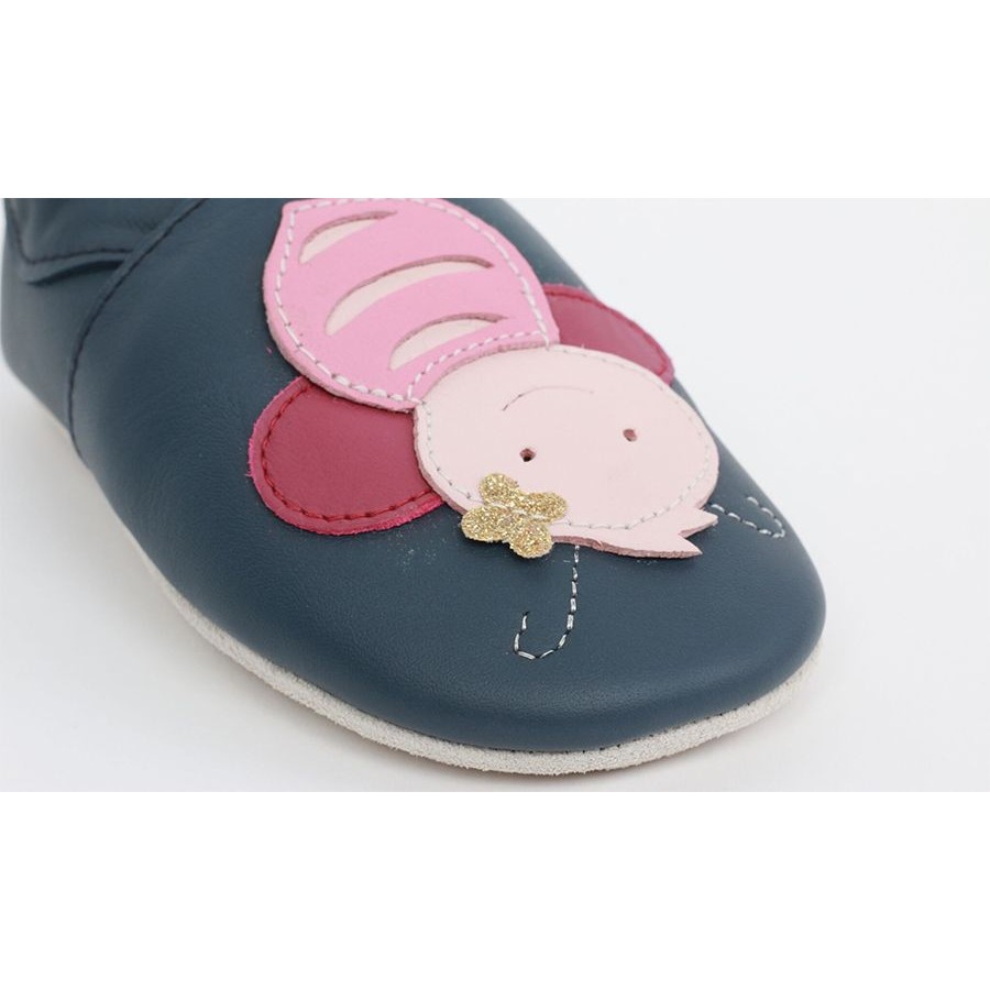 Bobux Ανατομικά Βρεφικά Παπούτσια Soft Sole Murphy Binjau Blue + Navy