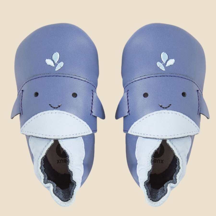 Bobux Ανατομικά Βρεφικά Παπούτσια Soft Sole Whale Blue Indigo