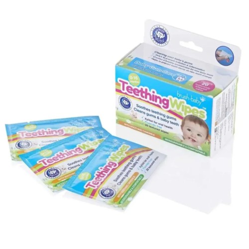 Brush-Baby Καταπραϋντικά Βρεφικά Μαντηλάκια για τα Ούλα με Χαμομήλι 0-16 μηνών