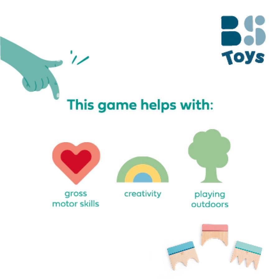 BS Toys Παιδικά Ξύλινα Εργαλεία Σχεδίασης Στην Άμμο