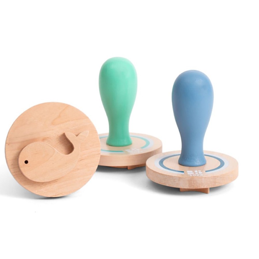 BS Toys Ξύλινες Σφραγίδες Δημιουργίας Σχεδίων Στην Άμμο