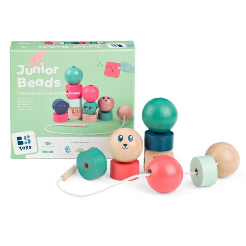 BS Toys Ξύλινο Παιχνίδι Λεπτής Κινητικότητας με Χάντρες Junior Beads