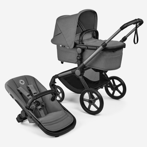Bugaboo Καρότσι & Πορτ-Μπεμπέ Fox 5 Renew 2 σε 1 Graphite/Moon Grey