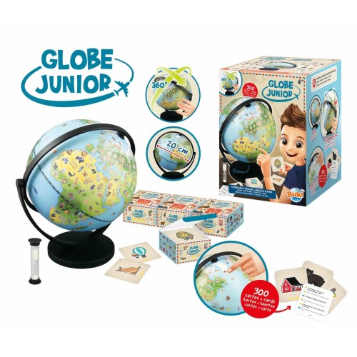 Buki France Επιτραπέζιο Υδρόγειος Globe Junior με Κλεψύθρα & Κάρτες Γνώσεων