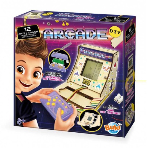 Buki France Παιδικό Σετ DIY Κατασκευής Κονσόλα Arcade με 15 Παιχνίδια