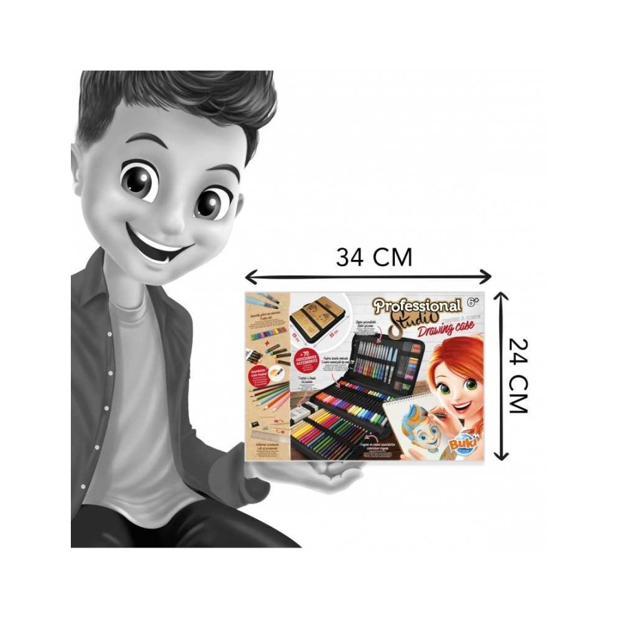 Buki France Παιδικό Εργαστήριο Ζωγραφικής Professional Studio Drawing Case