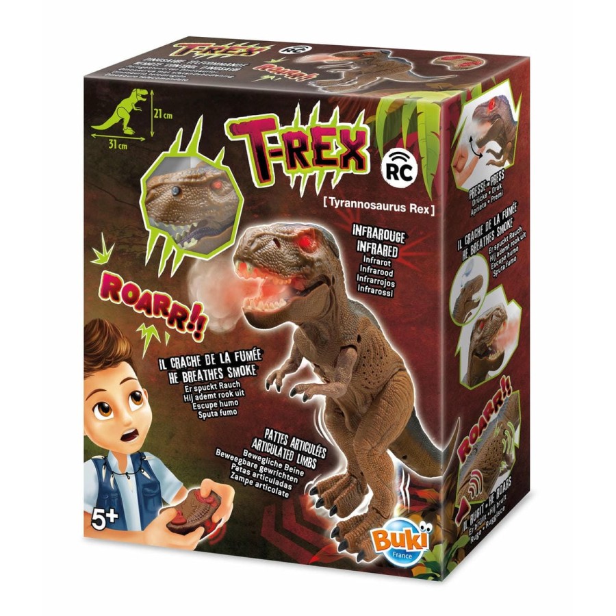 Buki France Τηλεκατευθυνόμενος Τυραννόσαυρος T-Rex με Εφέ Καπνού