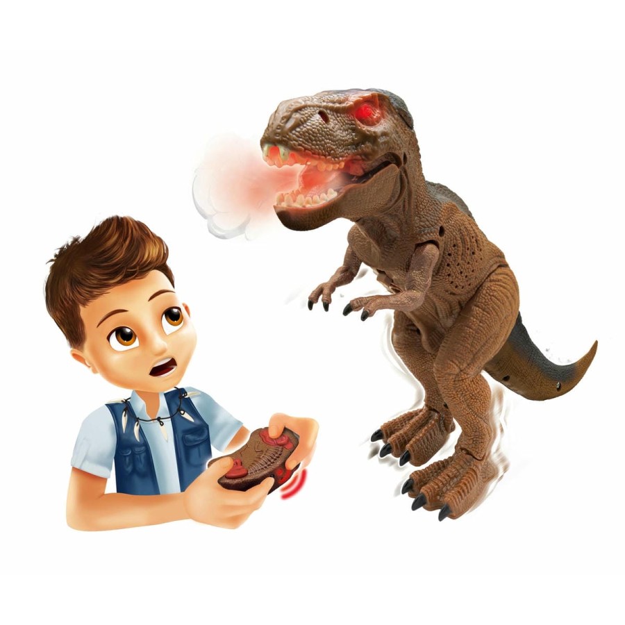 Buki France Τηλεκατευθυνόμενος Τυραννόσαυρος T-Rex με Εφέ Καπνού