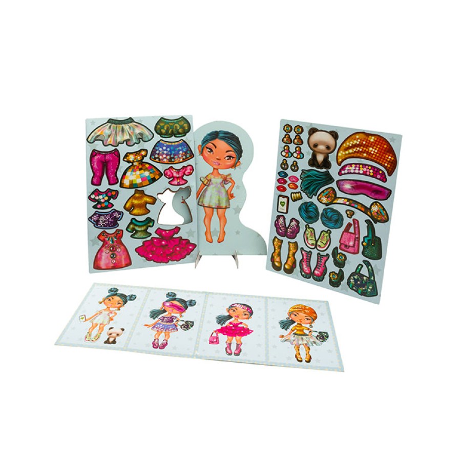I ΑΜ Μαγνητικό Σετ Dress Up Doll σε 6 Σχέδια