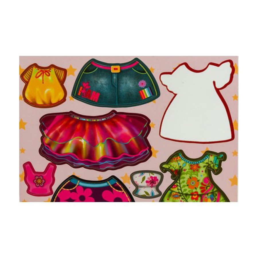 I ΑΜ Μαγνητικό Σετ Dress Up Doll σε 6 Σχέδια