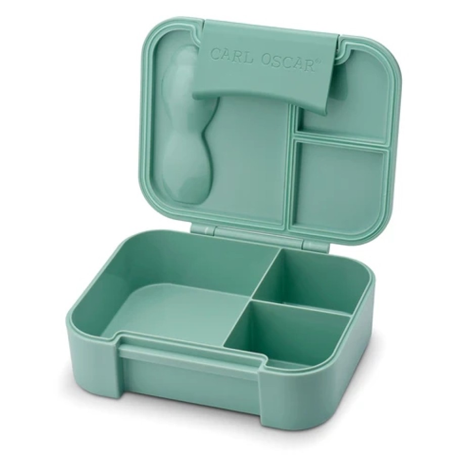 Carl Oscar Παιδικό Φαγητοδοχείο με Χωρίσματα BentoBOX Καμήλα Πράσινο
