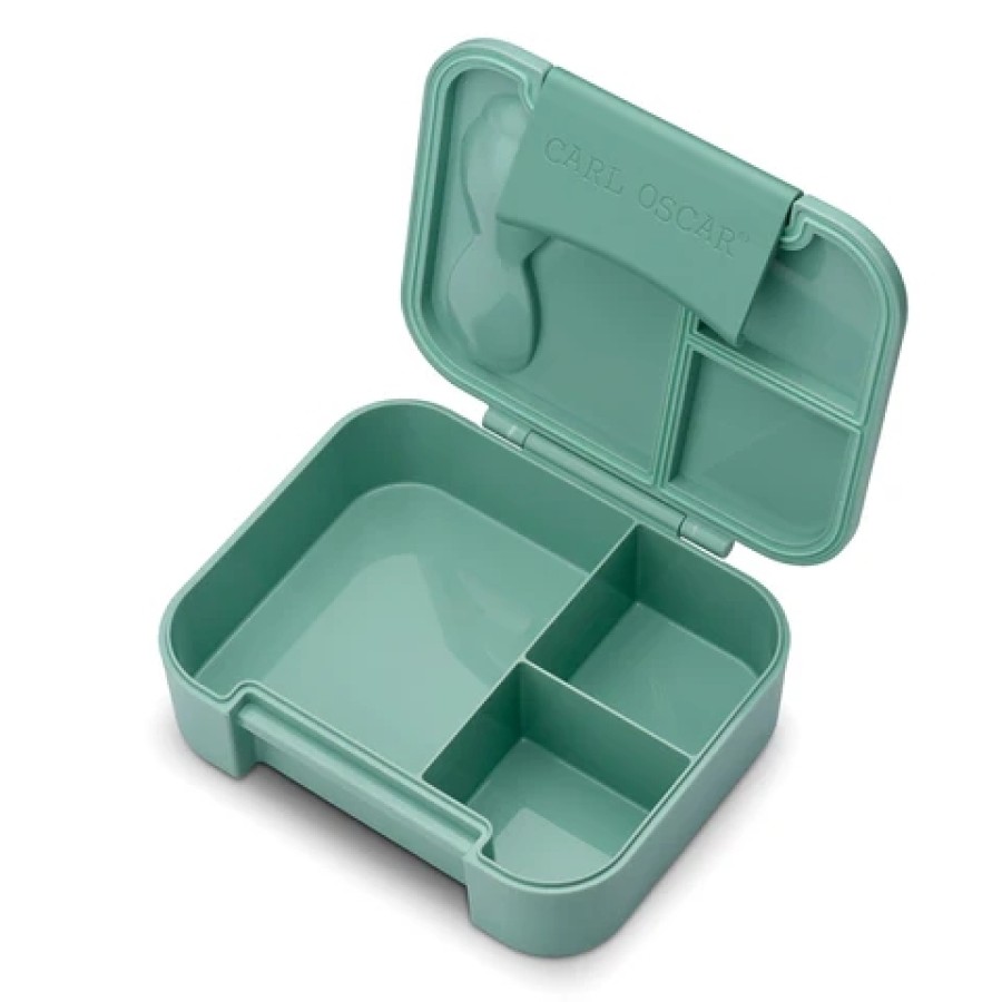 Carl Oscar Παιδικό Φαγητοδοχείο με Χωρίσματα BentoBOX Καμήλα Πράσινο