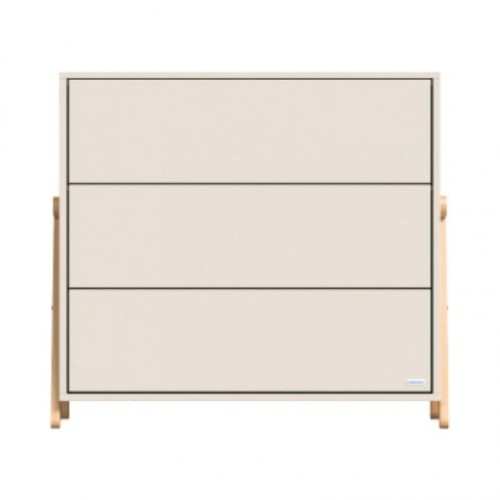 Casababy Palmer Ecru Βρεφική Συρταριέρα Με 3 Συρτάρια 95x80x96εκ.