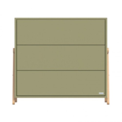 Casababy Palmer Olive Βρεφική Συρταριέρα Με 3 Συρτάρια 95x80x96εκ.