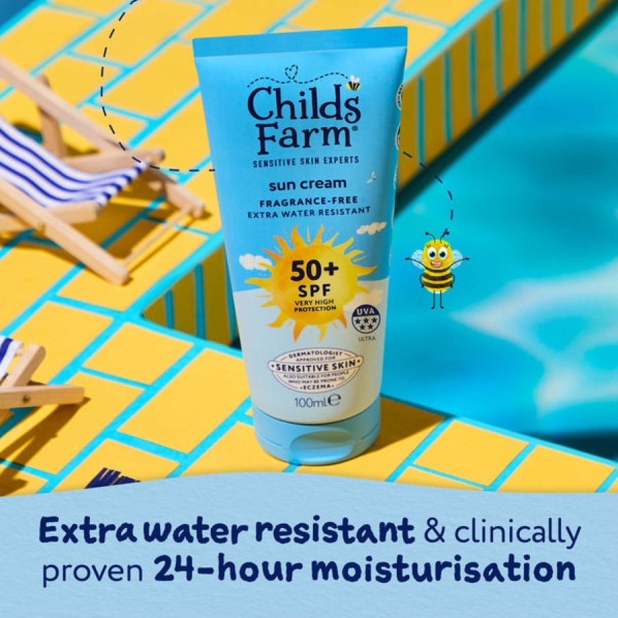 Βρεφικό & Παιδικό Αντιηλιακό Γαλάκτωμα SPF50+ Childs Farm Sun Cream Fragance-Free 100ml