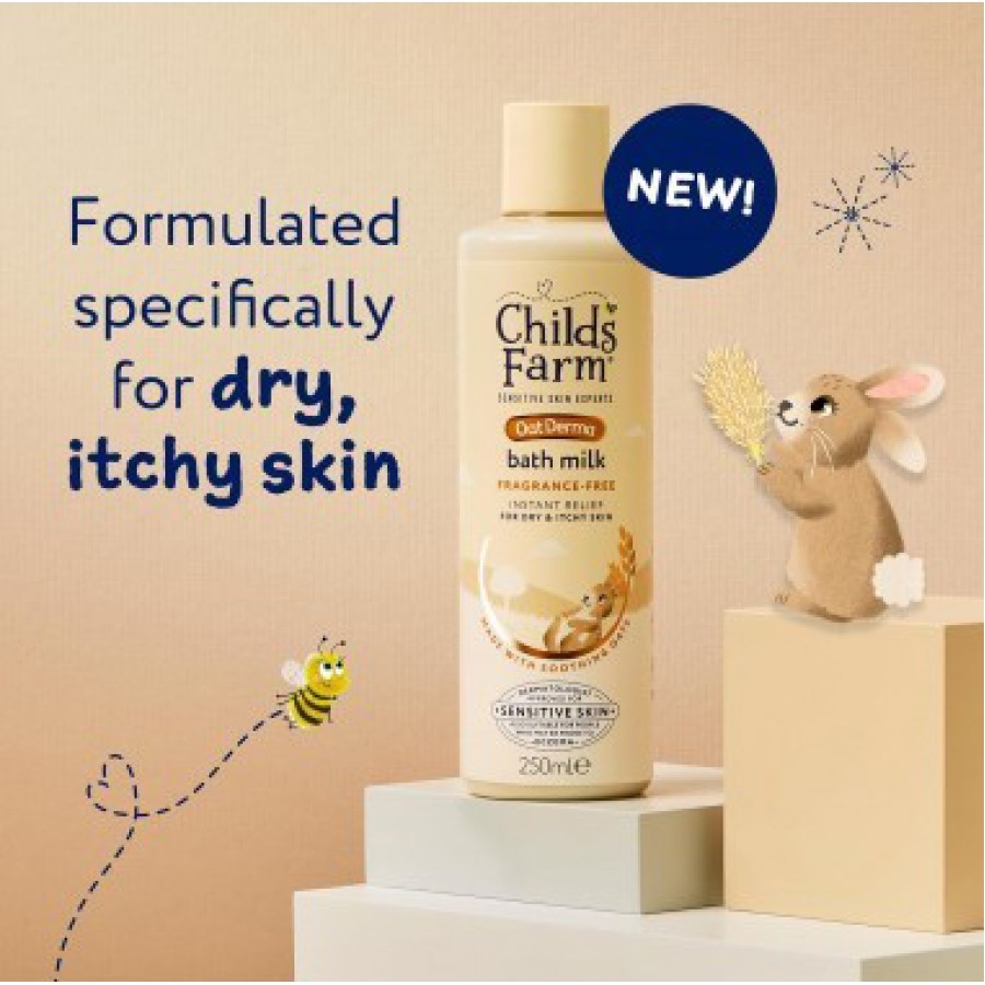 Βρεφικό - Παιδικό Childs Farm Oatderma Γαλάκτωμα Μπάνιου Fragance Free 250ml