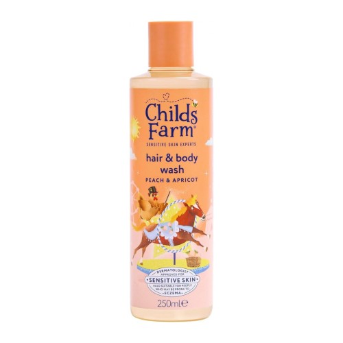 Childs Farm 2 Παιδικό Αφρόλουτρο Hair & Body Wash Peach & Apricot 250ml