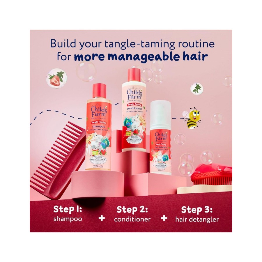 Childs Farm Παιδικό Conditioner Tangle Taming 250ML Strawberry & Mint