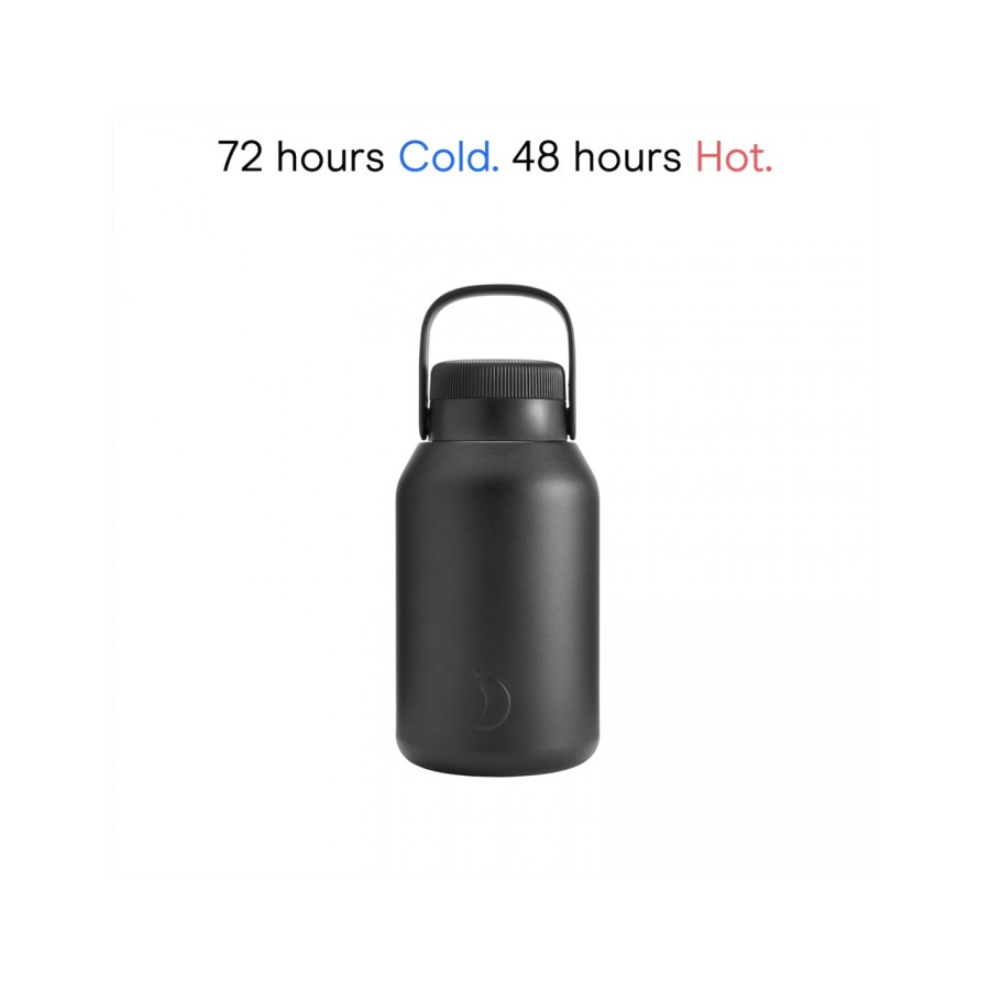 Chilly's Μεγάλο Μπουκάλι Θερμός Big Mouth Abyss Black 2L