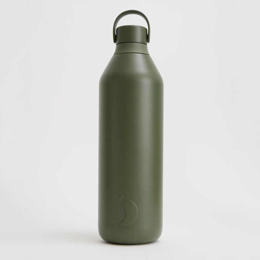 Chilly's Ανοξείδωτο Μπουκάλι Θερμός Series 3 Cargo Green 1000ml