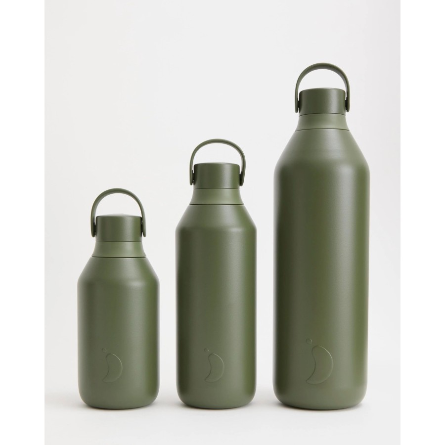 Chilly's Ανοξείδωτο Μπουκάλι Θερμός Series 3 Cargo Green 1000ml